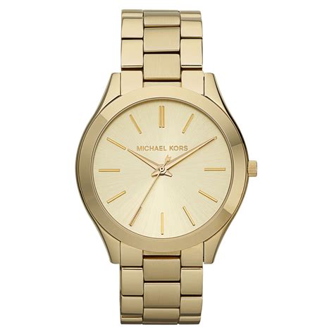 michael kors all stainless steel watch|michael kors runway watch slim.